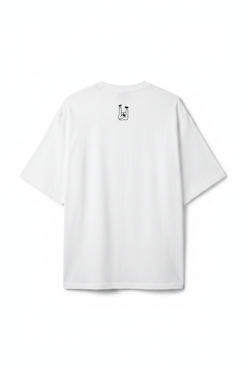 DAMN graphic tee back view with TBN logo